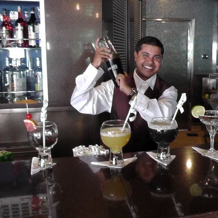 Bahamas day trip | Margaritaville at Sea bartender Margaritaville at Sea bartender Bahamas, Key West